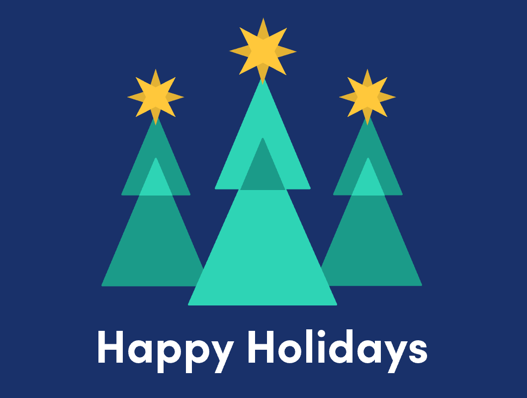 Happy Holiday Tree Graphic Motion GIF